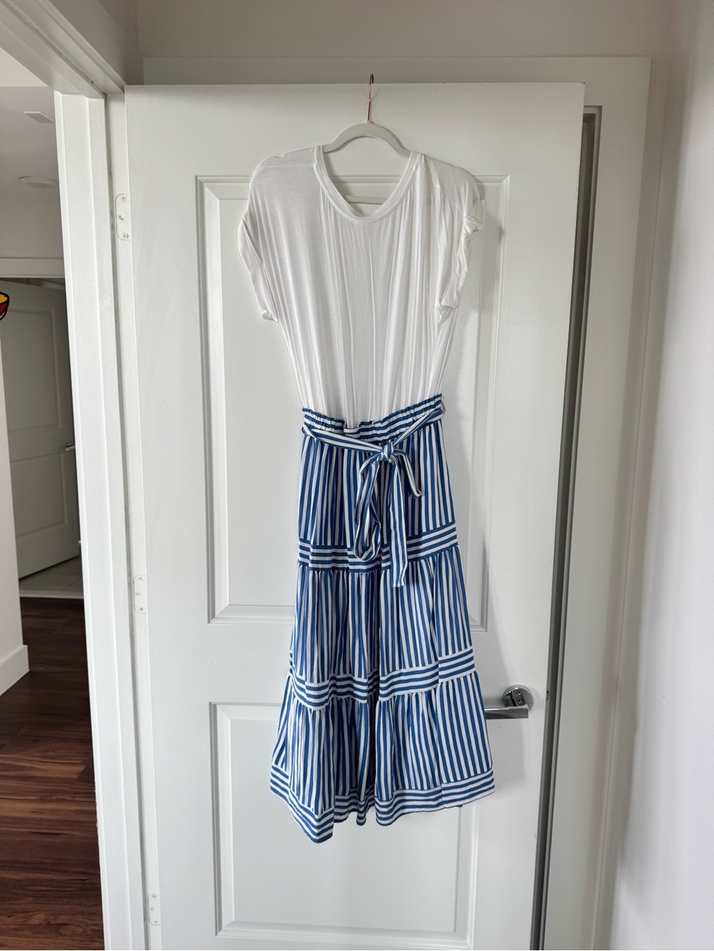 August Sky Tiered Midi Dress - Picture 3 of 7